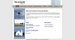 Desktop Screenshot of cityofhardin.com